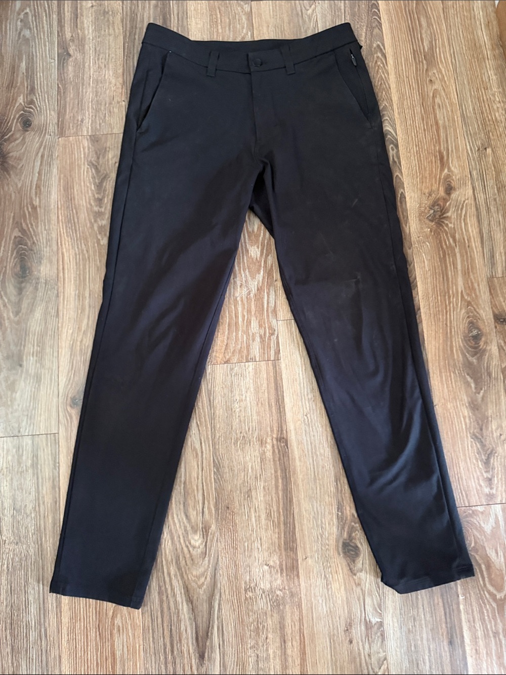 lululemon athletica Men's Black Slim Dress Pants